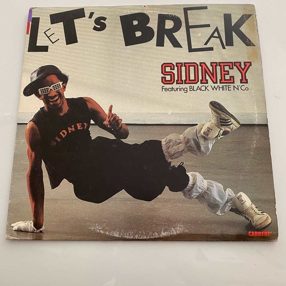 Sidney Let's Break Vinyl Record Vintage break dancing Bboy rock steady crew